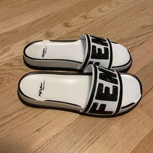 Fendi Logo-Print Sandals